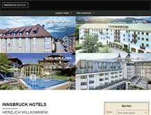 Tablet Screenshot of innsbruck-hotels.at